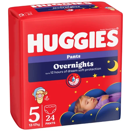 Подгузники-трусики для детей Huggies Pants Overnights 5 от 12 до 17 кг 24 шт : цены и характеристики