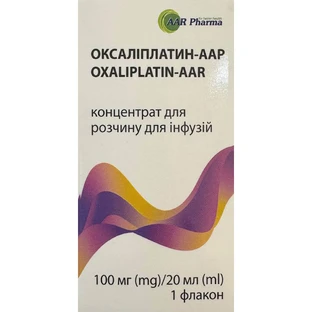 Оксалиплатин-ААР концентрат для раствора для инфузий 5 мг/мл флакон 20 мл (100 мг) 1 шт