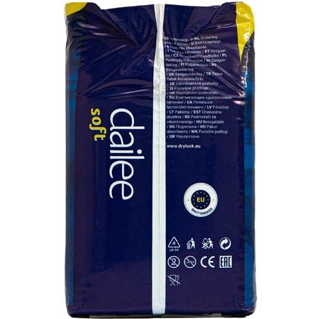 Пеленки гигиенические Dailee Soft Extra Plus мочепоглощающие размер 60 см x 60 см 20 шт: цены и характеристики