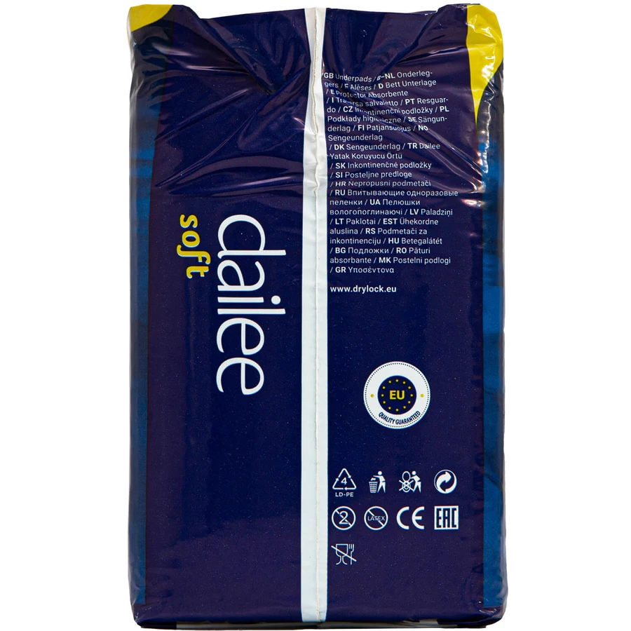 Пеленки гигиенические Dailee Soft Extra Plus мочепоглощающие размер 60 см x 60 см 20 шт: цены и характеристики