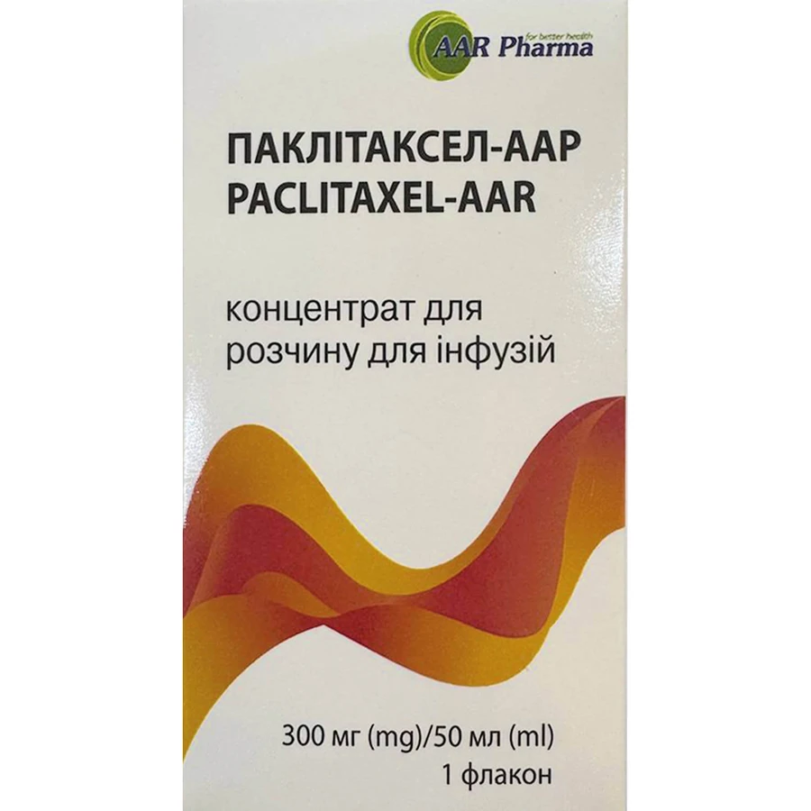 Паклитаксел-ААР концентрат для раствора для инфузий 6 мг/мл флакон 50 мл (300 мг) 1 шт: цены и характеристики