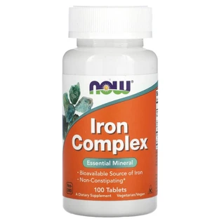 Залізо Now Foods Iron Complex 100 таблеток