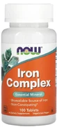Железо Now Foods Iron Complex 100 таблеток