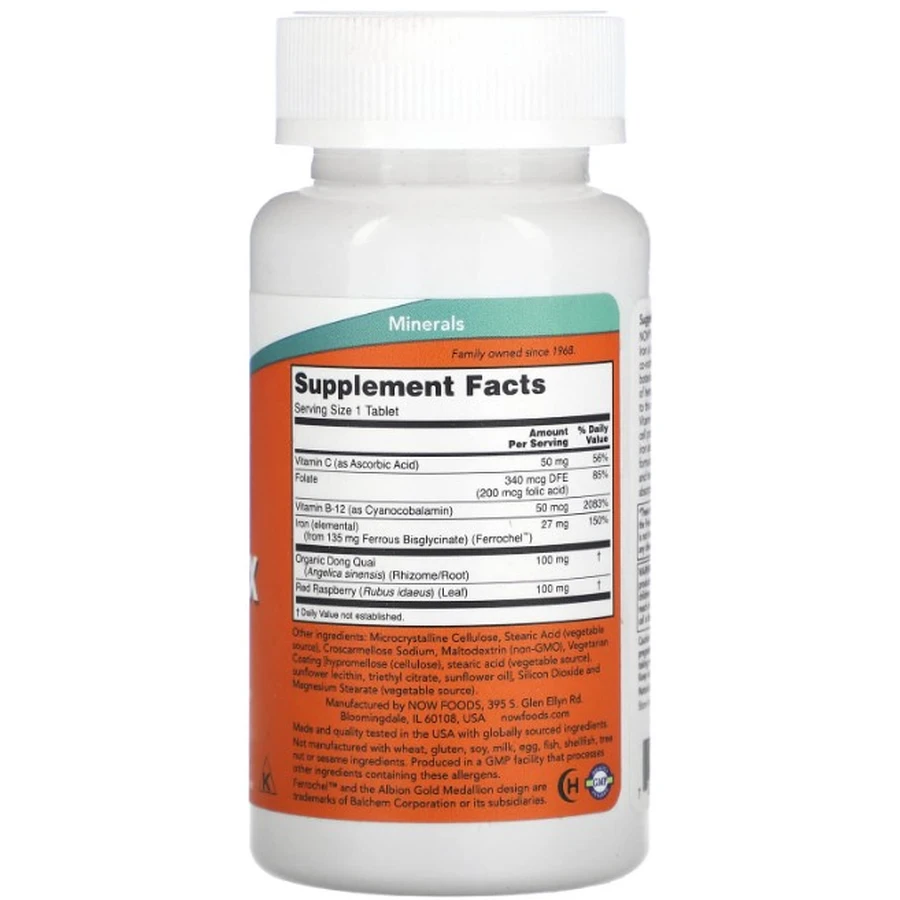 Залізо Now Foods Iron Complex 100 таблеток: ціни та характеристики