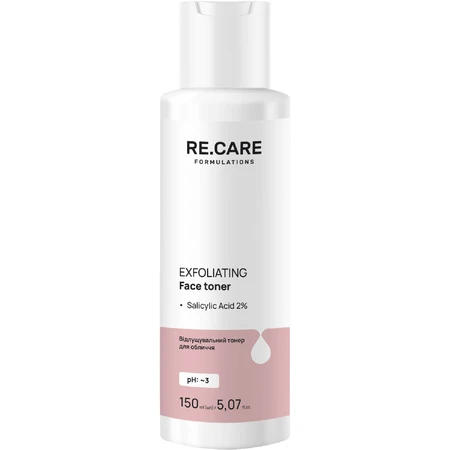 Тонер для лица Re.Care Exfoliating Face Toner отшелушивающий 150 мл: цены и характеристики