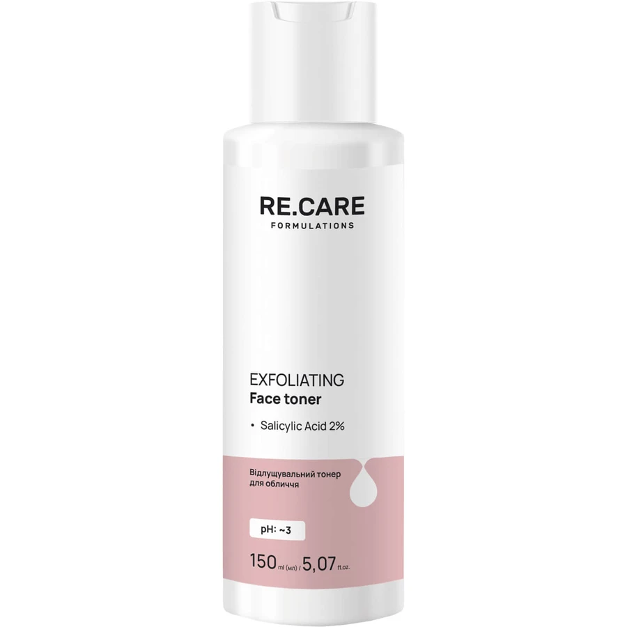 Тонер для лица Re.Care Exfoliating Face Toner отшелушивающий 150 мл: цены и характеристики