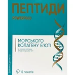 Пептиди морського колагену Б'юті зі смаком малини Powerfood з підсолоджувачем порошок в пакетах №15 : ціни та характеристики