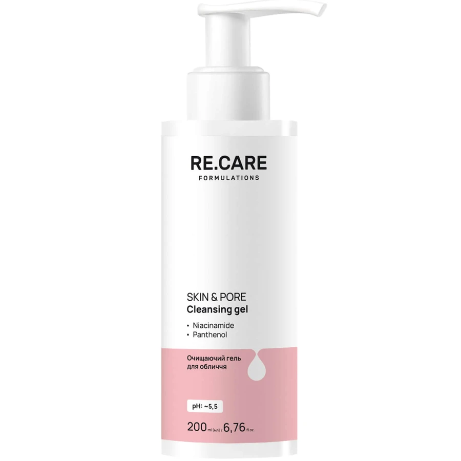 Гель для обличчя Re.Care Skin&Pore Cleansing Gel очищаючий 200 мл: ціни та характеристики