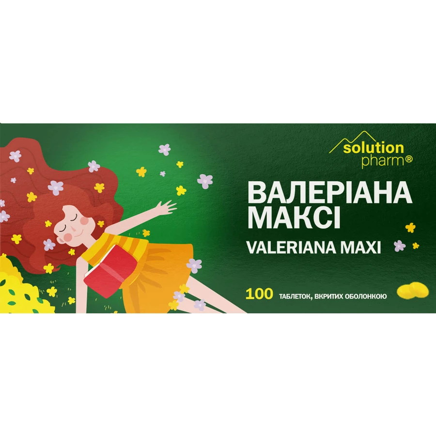 Валеріана Максі таблетки вкриті оболонкою №100: ціни та характеристики