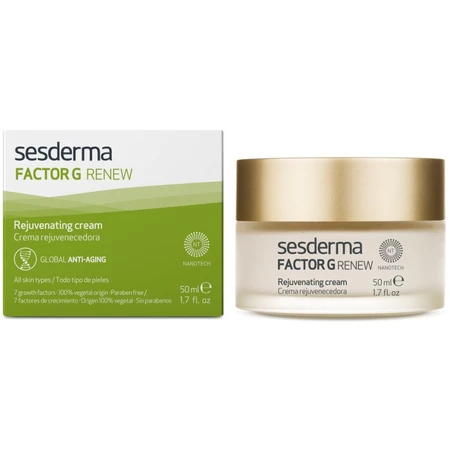 Крем для обличчя Sesderma Factor G Rejuvenating Cream, омолоджувальний, 50 мл: ціни та характеристики