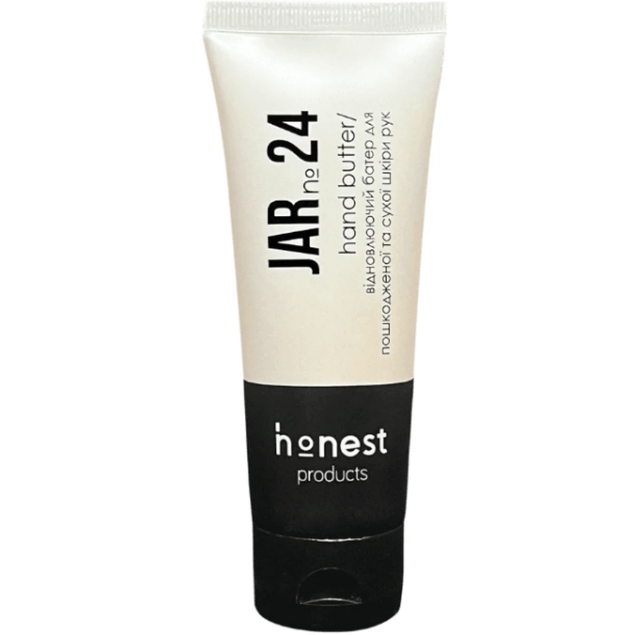 Відновлюючий батер для пошкодженої та сухої шкіри рук JAR №24 від honest products, 75 мл: ціни та характеристики