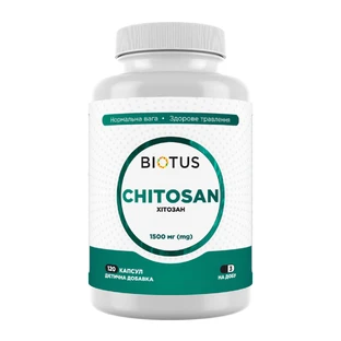 Хитозан, Chitosan, Biotus, 120 капсул