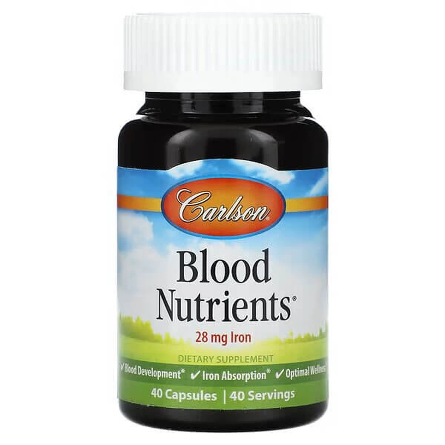 Комплекс для сердца и сосудов, Blood Nutrients, Carlson, 40 капсул: цены и характеристики