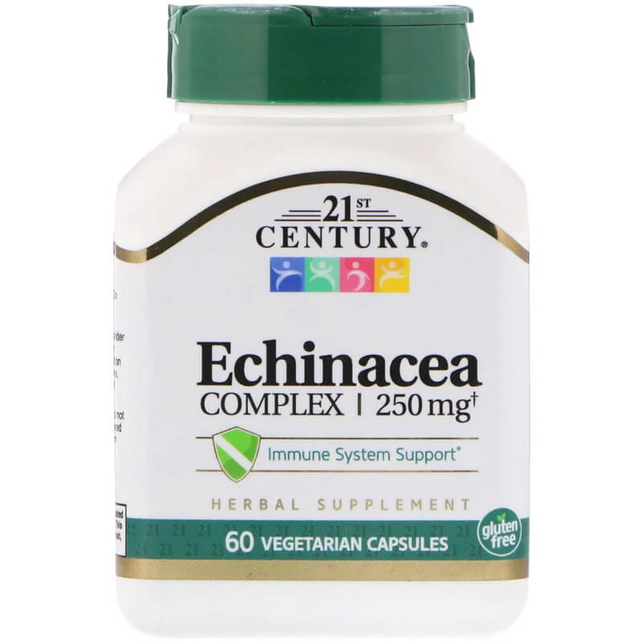 Экстракт эхинацеи, Echinacea, 21st Century, 60 капсул: цены и характеристики