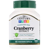 Экстракт клюквы, Cranberry, 21st Century, стандартизованный, 60 капсул