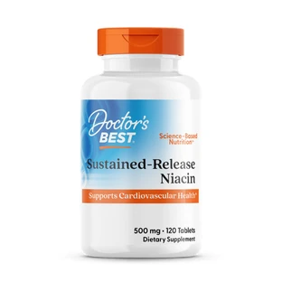 Вітамін В3 (ніацин), Niacin, Doctor's Best, 500 мг, 120 таблеток