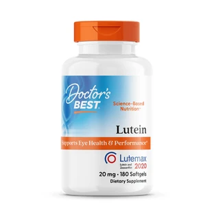 Лютеин, Lutein, Doctors Best, лютемакс, 20 мг, 180 капсул