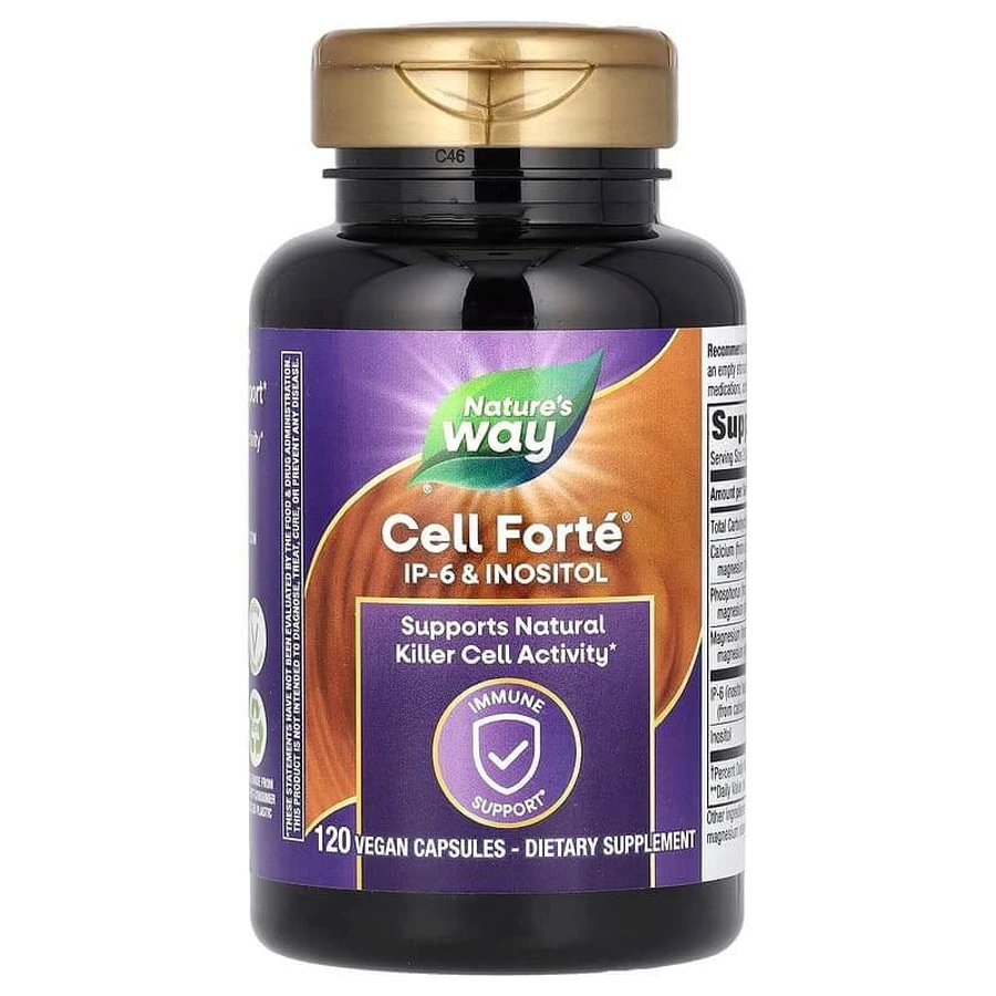 Фитиновая кислота (ІР-6 інозитол), Cell Forté, IP-6 & Inositol, Nature's Way, 120 веганских капсул: цены и характеристики
