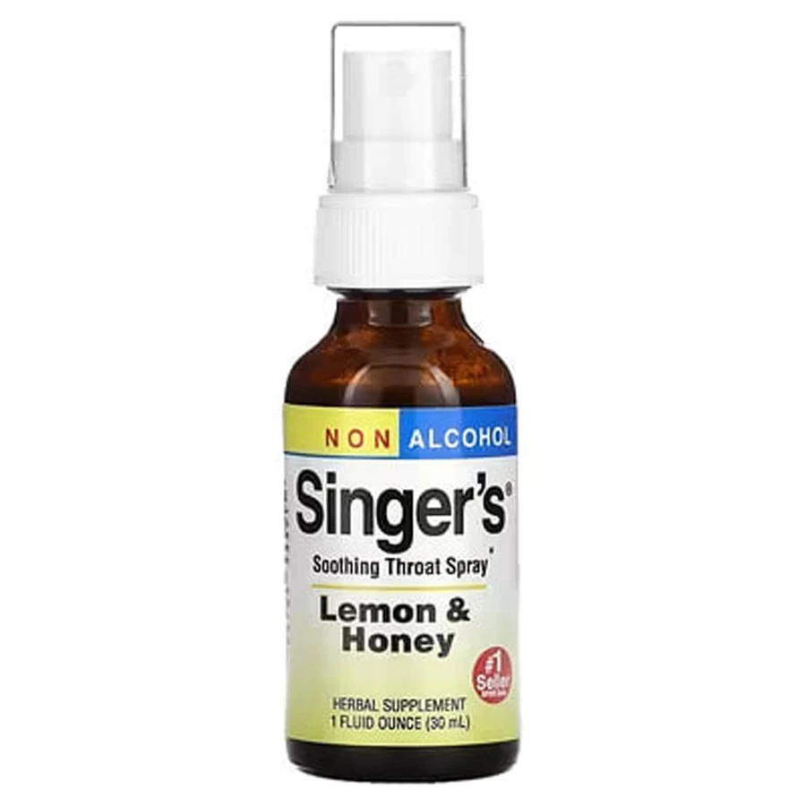 Спрей для горла успокаивающий, Singer's, Soothing Throat Spray, Herbs Etc., без спирта, лимон и мед, 30 мл: цены и характеристики