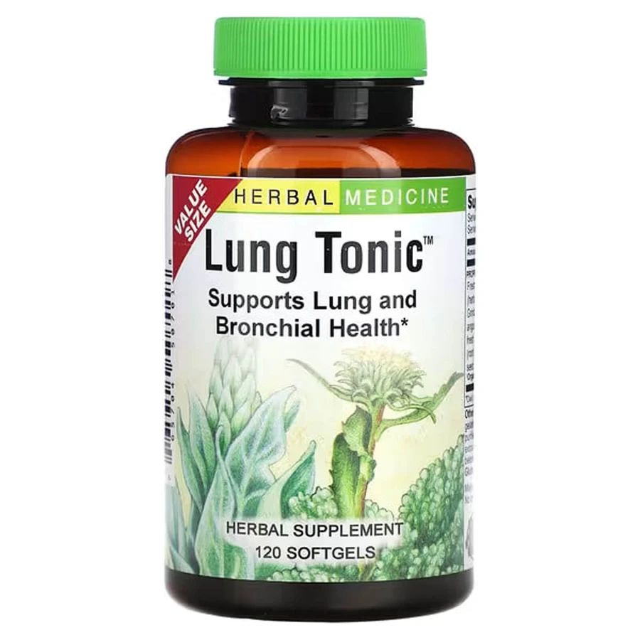 Тонік для легенів, Lung Tonic, Herbs Etc., 120 м'яких таблеток: ціни та характеристики