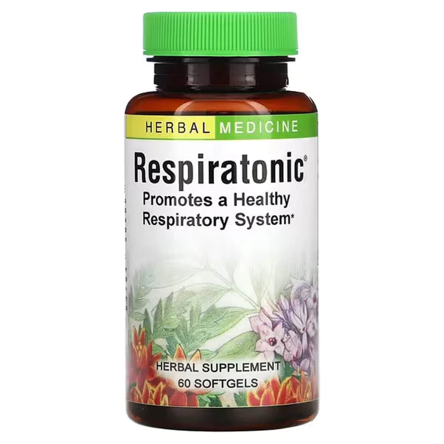Тонік для легень, Respiratonic, Herbs Etc., респіратонік, 60 м'яких таблеток: ціни та характеристики