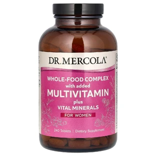 МультиВитамины для женщин, Multivitamin Plus Vital Minerals, Dr. Mercola, 240 таблеток