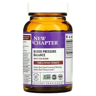 Поддержка артериального давления, Blood Pressure, New Chapter, 60 капсул