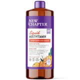 МультиВитамины для всей семьи, Vegan Liquid Multivitamin for Whole Family, New Chapter, жидкие, веган, апельсин-манго, 887 мл