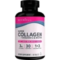 Коллаген + Витамин С и биотин, Collagen + Vitamin C & Biotin, NeoCell, супер, 90 таблеток