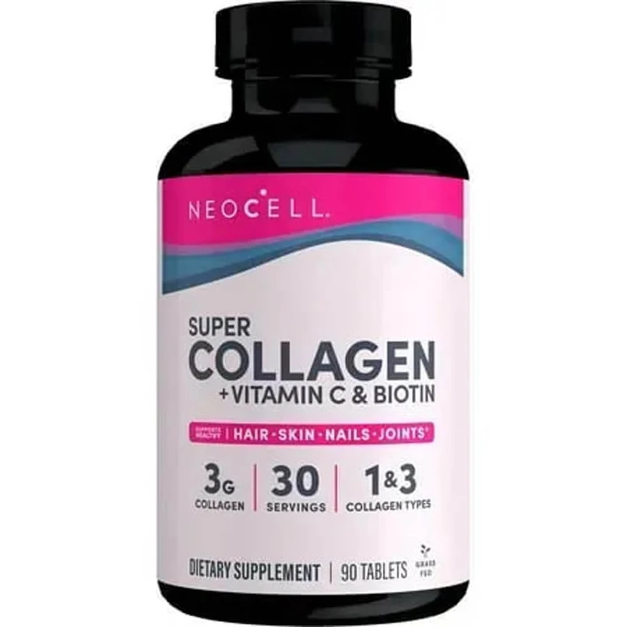 Коллаген + Витамин С и биотин, Collagen + Vitamin C & Biotin, NeoCell, супер, 90 таблеток: цены и характеристики