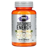 Енергетична формула, Sustained Energy, NOW Foods, 90 вегетаріанських капсул