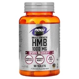 Гидроксиметилбутират ГМБ, HMB, Now Foods, двойная сила, 1000 мг, 90 таблеток