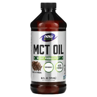 Масло МСТ для схуднення, MCT Oil, Now Foods, Sports, смак шоколадного мокко, 473 мл