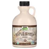 Кленовий сироп, Maple Syrup, NOW Foods, Real Food, органік, сорт А, темний, 946 мл