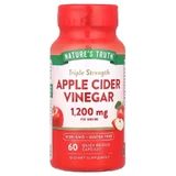 Яблучний оцет, потрійна сила, Triple Strength Apple Cider Vinegar, Nature's Truth, 1200 мг, 60 капсул быстрого освобождения (600 мг на капсулу)