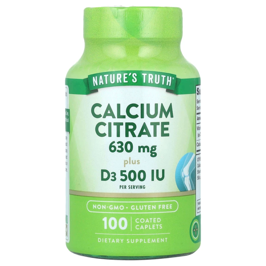 Кальций цитрат плюс D3, Calcium Citrate Plus D3, Nature's Truth, 100 каплет: цены и характеристики