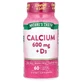 Кальций + Витамин D3, Calcium + D3, Nature's Truth, 60 каплет