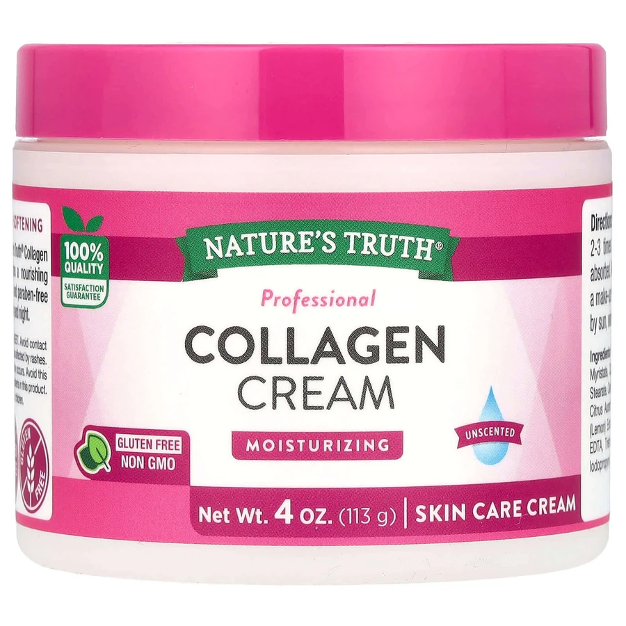 Крем із колагеном, Collagen Cream, Nature's Truth, без запаху, 113 г: ціни та характеристики