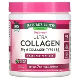 Коллаген, Ultra Collagen, Nature's Truth, порошок, без ароматизаторов, 198 г