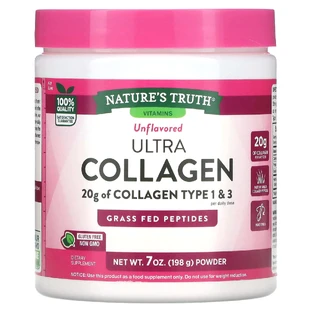 Коллаген, Ultra Collagen, Nature's Truth, порошок, без ароматизаторов, 198 г