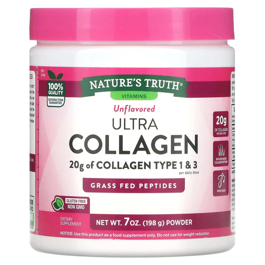 Коллаген, Ultra Collagen, Nature's Truth, порошок, без ароматизаторов, 198 г: цены и характеристики