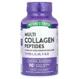 Колагенові пептиди, Multi Collagen Peptides, Nature's Truth, 90 капсул швидкого вивільнення