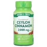 Кориця цейлонська, Concentrated Ceylon Cinnamon, Nature's Truth, концентрована, 2000 мг, 60 капсул швидкого вивільнення