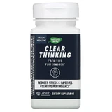 Здоровье мозга, Clear Thinking, Nature's Way, ясность мышления, 40 капсул
