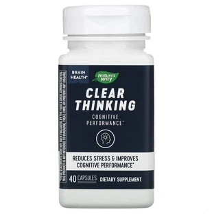 Здоровье мозга, Clear Thinking, Nature's Way, ясность мышления, 40 капсул