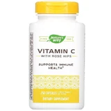 Витамин С (аскорбиновая кислота), Vitamin C, Nature's Way, с шиповником, 1000 мг, 250 капсул