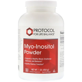 Мио-инозытол, Myo-Inositol Powder, Protocol for Life Balance, 454 г