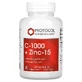 Вітамін C + цинк, C-1000 + Zinc-15, Protocol for Life Balance, 1000 мг/15 мг, 120 веганських капсул
