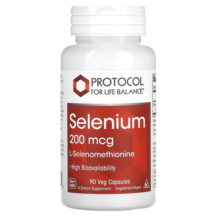 Селен, Selenium, Protocol for Life Balance, 200 мкг, 90 веганских капсул: цены и характеристики