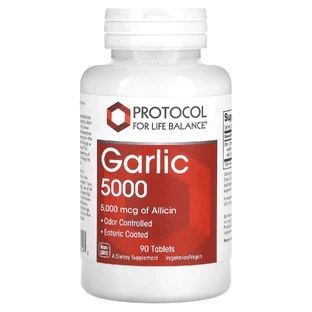 Чеснок 5000, экстракт, Garlic 5000, Protocol for Life Balance, 5000 мкг, 90 веганских таблеток